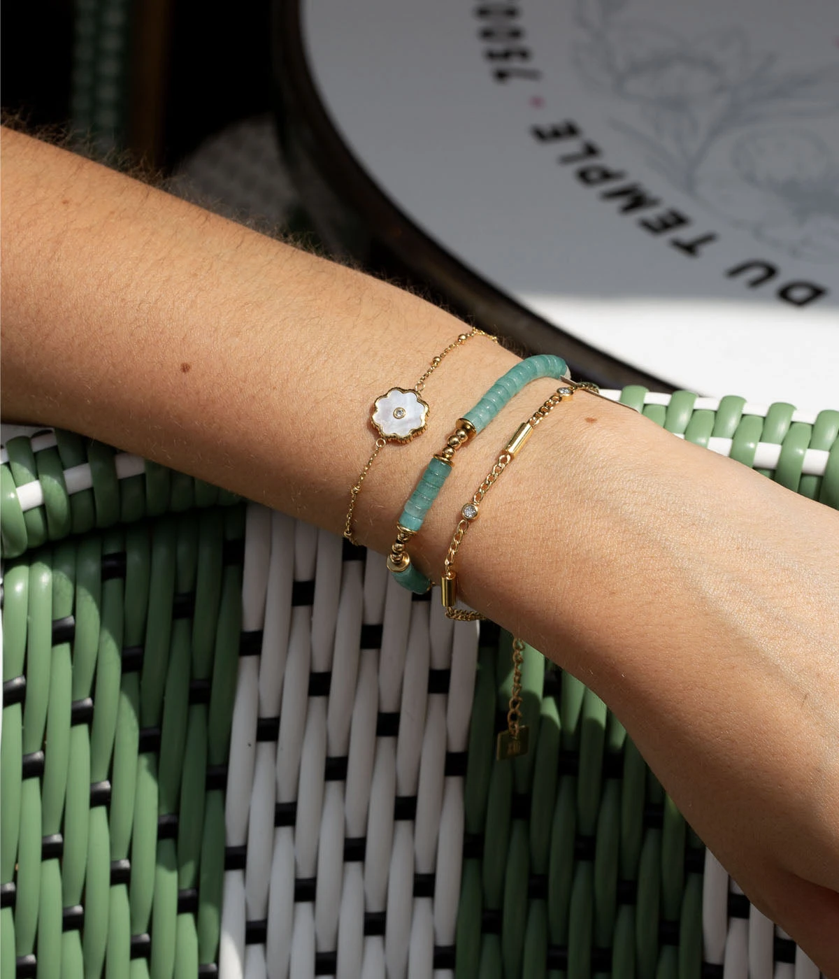 Bracelet Fiore (Acier Doré) 5 Bracelet Fiore (Acier Doré) – Image 3