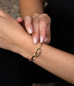 Bracelet Alexia (Acier Doré)