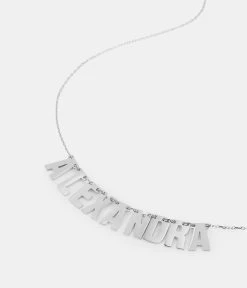 Collier Lettre Personnalisable (Acier)