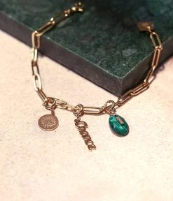 Bracelet Aline (Acier Doré) -Zagbijoux Boutique Bracelet Aline