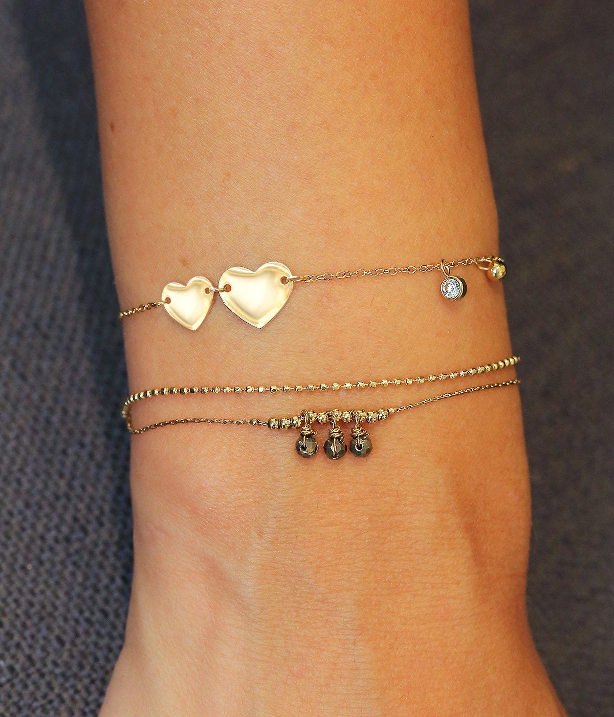 Bracelet Fanny (Acier Doré) 4 Bracelet Fanny (Acier Doré) – Image 2