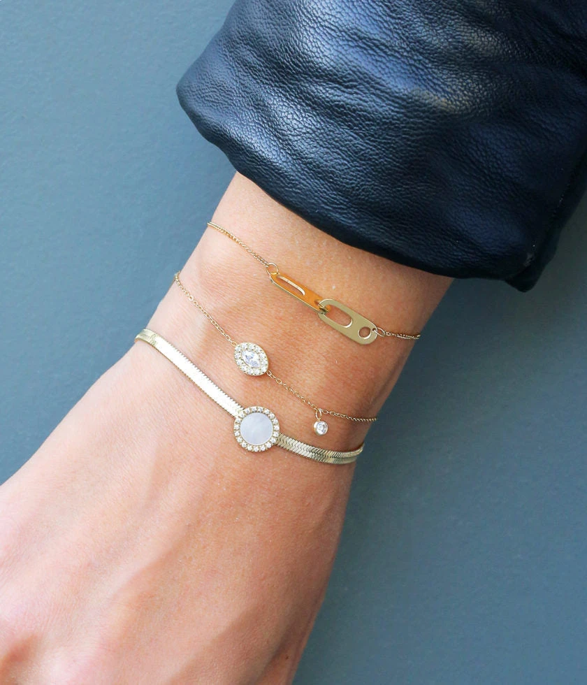 Bracelet Gaynor (Acier Doré) 4 Bracelet Gaynor (Acier Doré) – Image 2