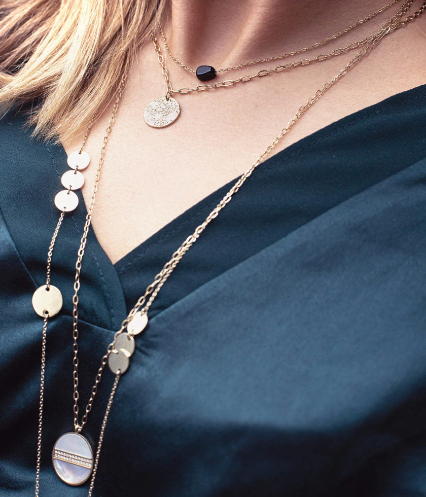 Sautoir Moonlight (Acier Doré) 4 Sautoir Moonlight (Acier Doré) – Image 2