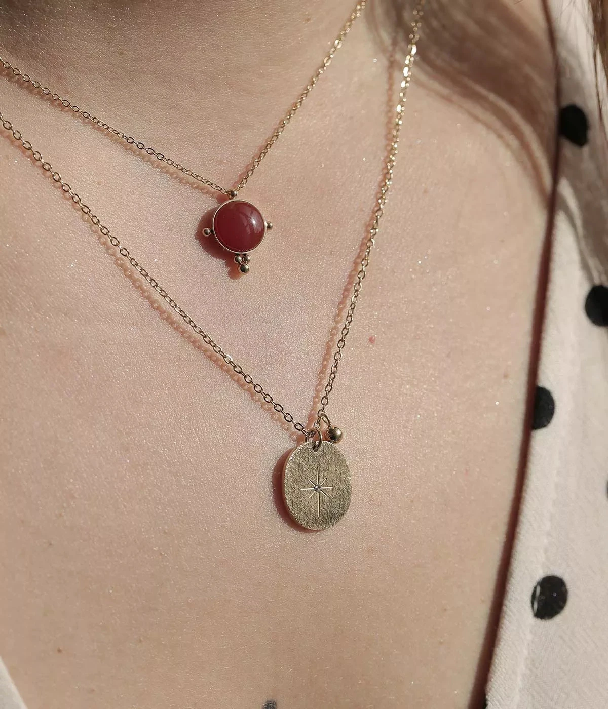 Collier Achille (Acier Doré) 4 Collier Achille (Acier Doré) – Image 2