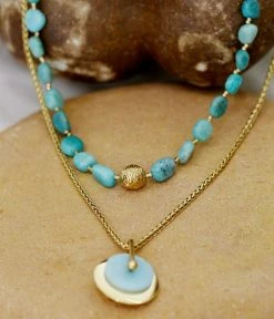 Collier Princess Of Wales (Acier Doré) 13 Collier Princess Of Wales (Acier Doré) -Zagbijoux Boutique Collier Princess