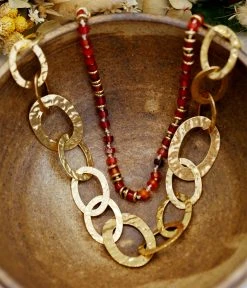 Collier Liwana (Acier Doré) 13 Collier Liwana (Acier Doré) -Zagbijoux Boutique Collier Rudy et Liwana