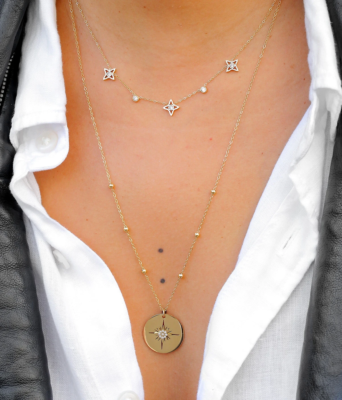 Collier Manhattan (Acier Doré) 4 Collier Manhattan (Acier Doré) – Image 2