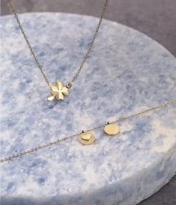 Collier Trébol (Acier Doré) -Zagbijoux Boutique Collier Trebol Bracelet Corazon 15b50ee7 003e 446b a45b c06079ad7751