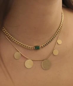 Collier Ulysse (Acier Doré) -Zagbijoux Boutique Collier Ulysse Collier Planet