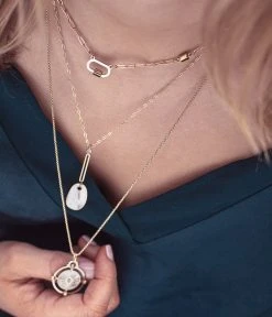 Collier Ophélie (Acier Doré) -Zagbijoux Boutique Collier Vincita Collier Anoushka Collier Ophelie