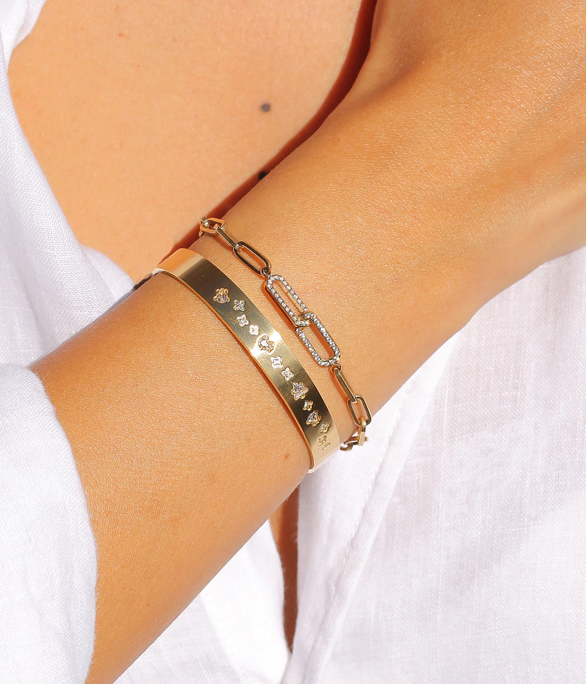 Bracelet Bobby (Acier Doré) 4 Bracelet Bobby (Acier Doré) – Image 2