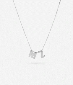 Collier Lettre Personnalisable (Acier) 12 Collier Lettre Personnalisable (Acier) -Zagbijoux Boutique MOTS 00