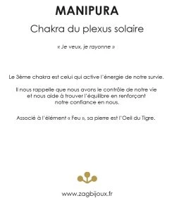 Bracelet Manipura (Acier Doré) -Zagbijoux Boutique Manipura