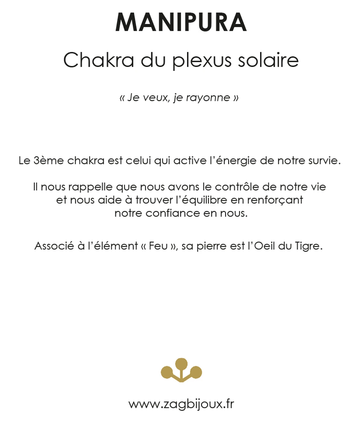 Collier Manipura (Acier Doré) 6 Collier Manipura (Acier Doré) – Image 4