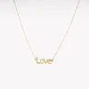 Collier Love Love (Acier Doré) -Zagbijoux Boutique PENDENTIF20LOVE20BIS