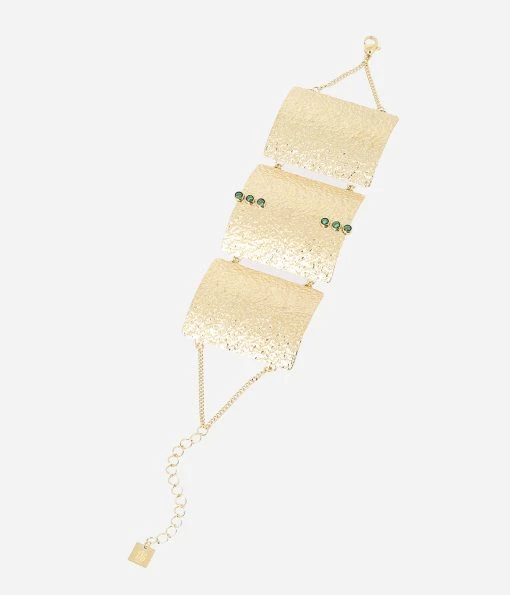 Manchette Némésis (Acier Doré) -Zagbijoux Boutique SBJ18385 01GRN WEB