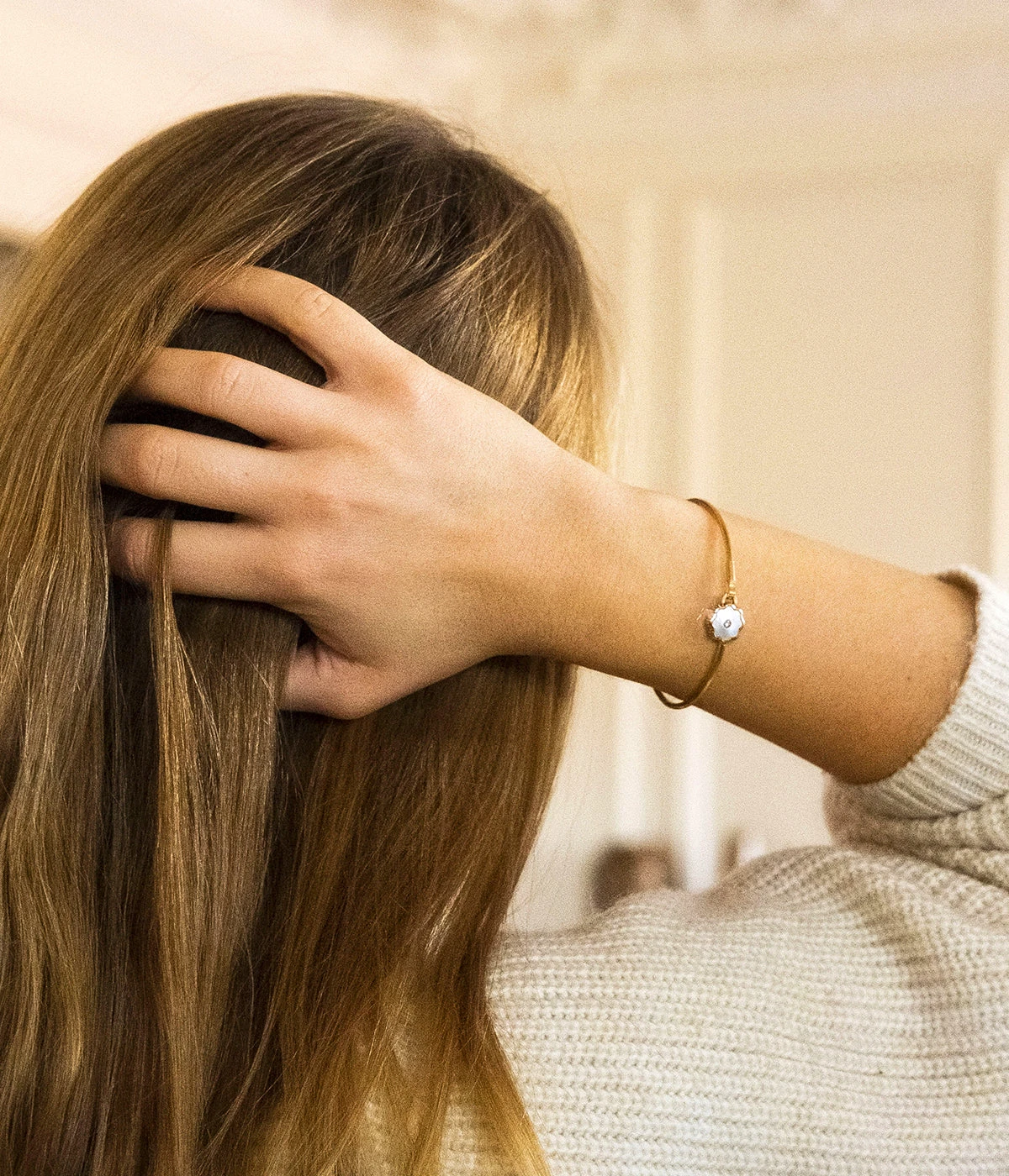 Jonc Fiore (Acier Doré) 4 Jonc Fiore (Acier Doré) – Image 2