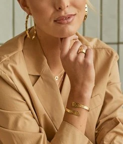 Jonc Alya (Acier Doré) -Zagbijoux Boutique SBJ19913 01MAT P2