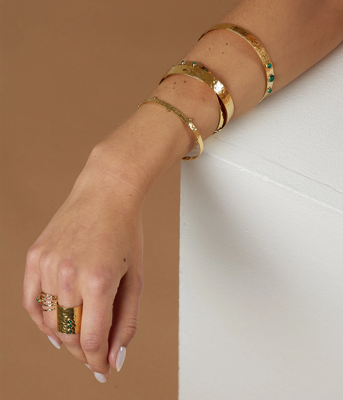 Jonc Tatis (Acier Doré) 4 Jonc Tatis (Acier Doré) – Image 2