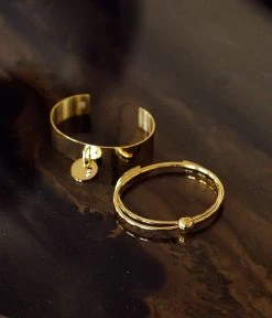 Bracelet Jonc Bianca (Acier Doré) -Zagbijoux Boutique SBJ7040 01UNI NM1