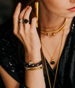 Bracelet Suzin (Acier Doré) 5 Bracelet Suzin (Acier Doré) -Zagbijoux Boutique SBS18454 01SEL P