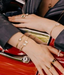 Bracelet Nola (Acier Doré) -Zagbijoux Boutique SBS18492 01WHT P