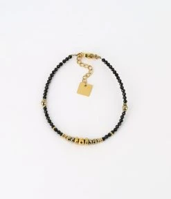 Bracelet Aliou (Acier Doré) -Zagbijoux Boutique SBS18990 01BLK WEB