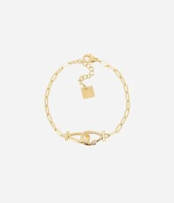Bracelet Gancio (Acier Doré)