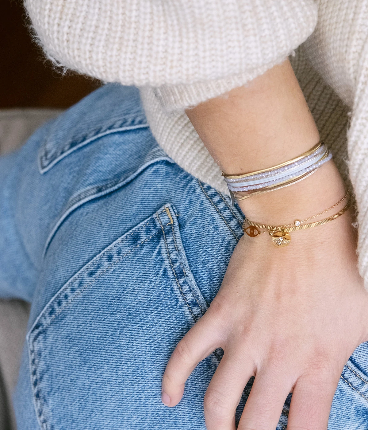 Bracelet Artus (Acier Doré) 4 Bracelet Artus (Acier Doré) – Image 2