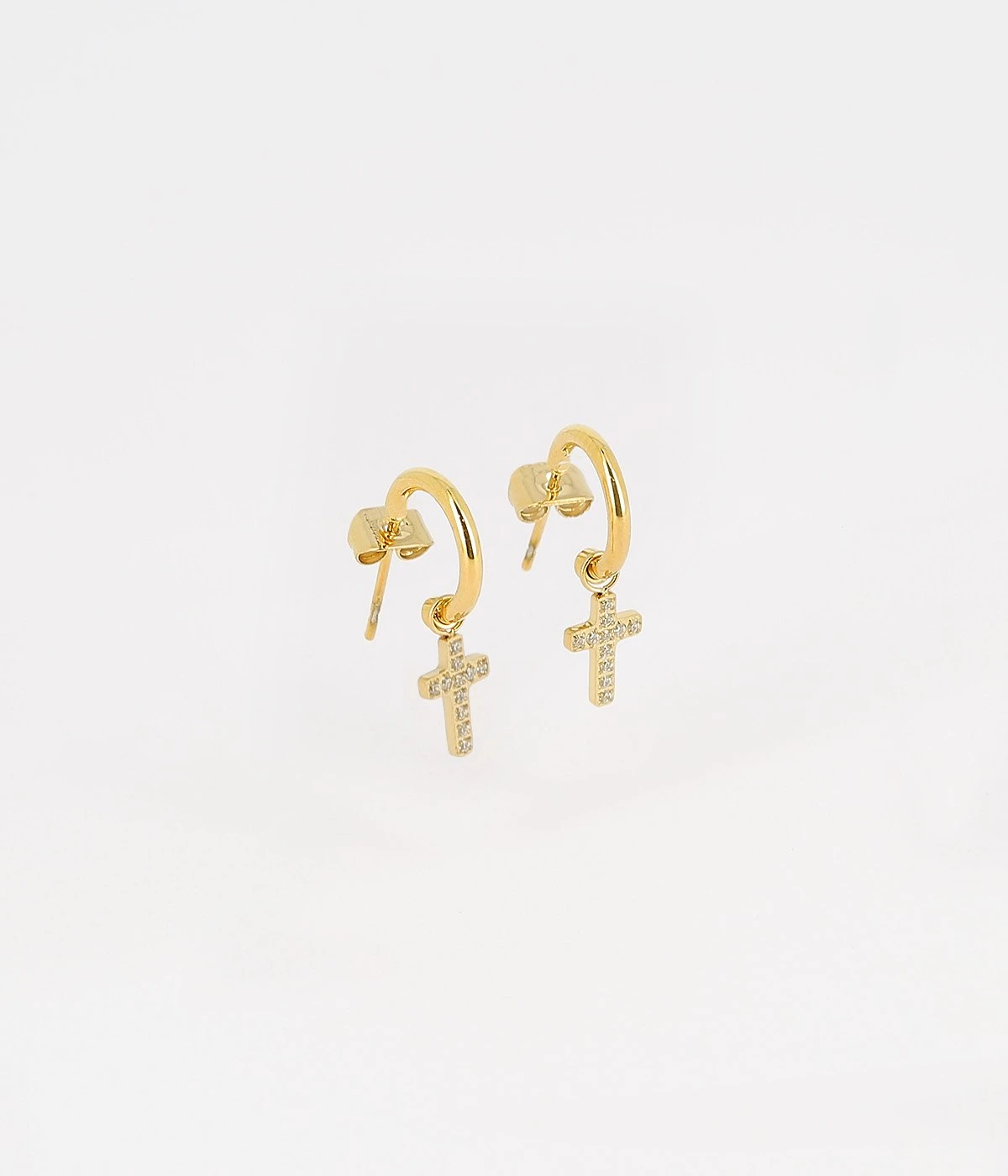 Boucles D'oreilles Créoles Evangelista (Acier Doré) 3 Boucles D'oreilles Créoles Evangelista (Acier Doré)