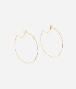 Boucles D'oreilles Papaya (Acier Doré)