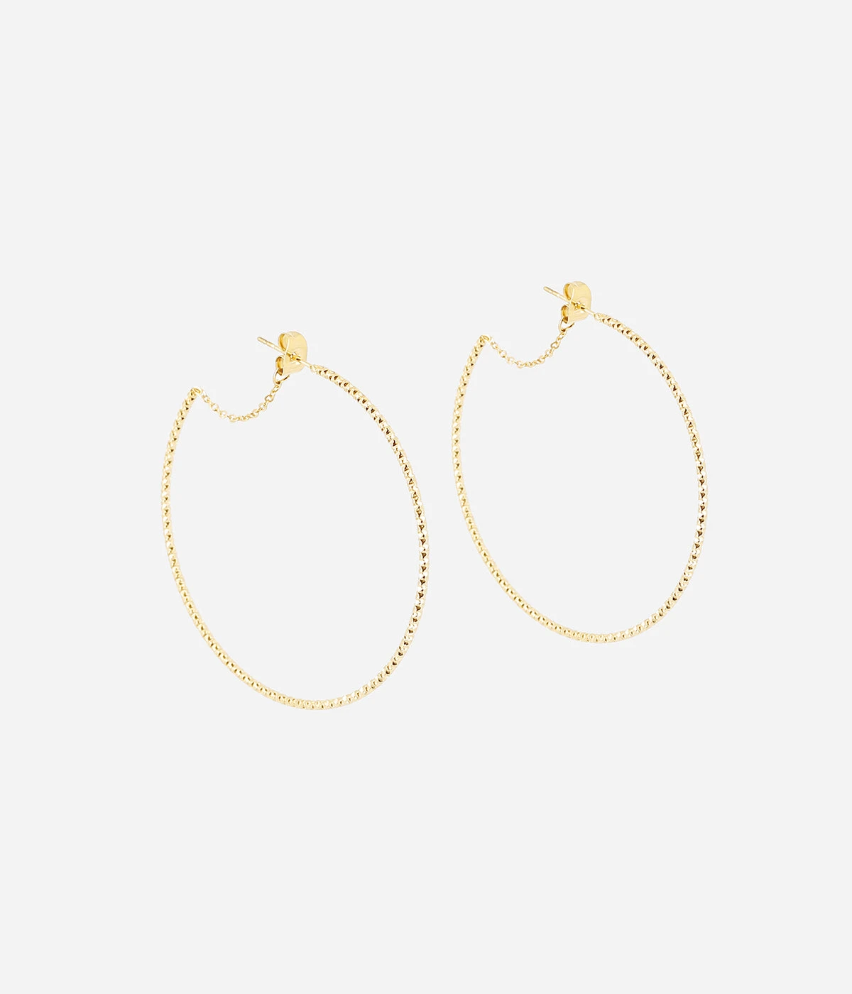 Boucles D'oreilles Papaya (Acier Doré) 3 Boucles D'oreilles Papaya (Acier Doré)