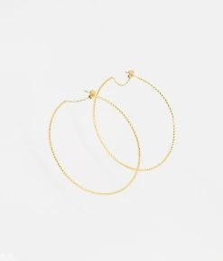 Boucles D'oreilles Bursa (Acier Doré)