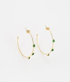 Boucles D'oreilles Créoles Carole (Acier Doré)