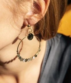 Boucles D'oreilles Jasmin (Acier Doré) -Zagbijoux Boutique SEC18315 01SEL P