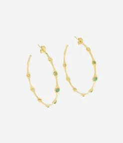 Boucles D'oreilles Micah (Acier Doré)