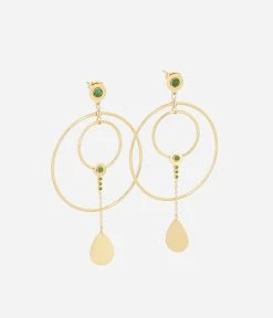 Boucles D'oreilles Rym (Acier Doré)