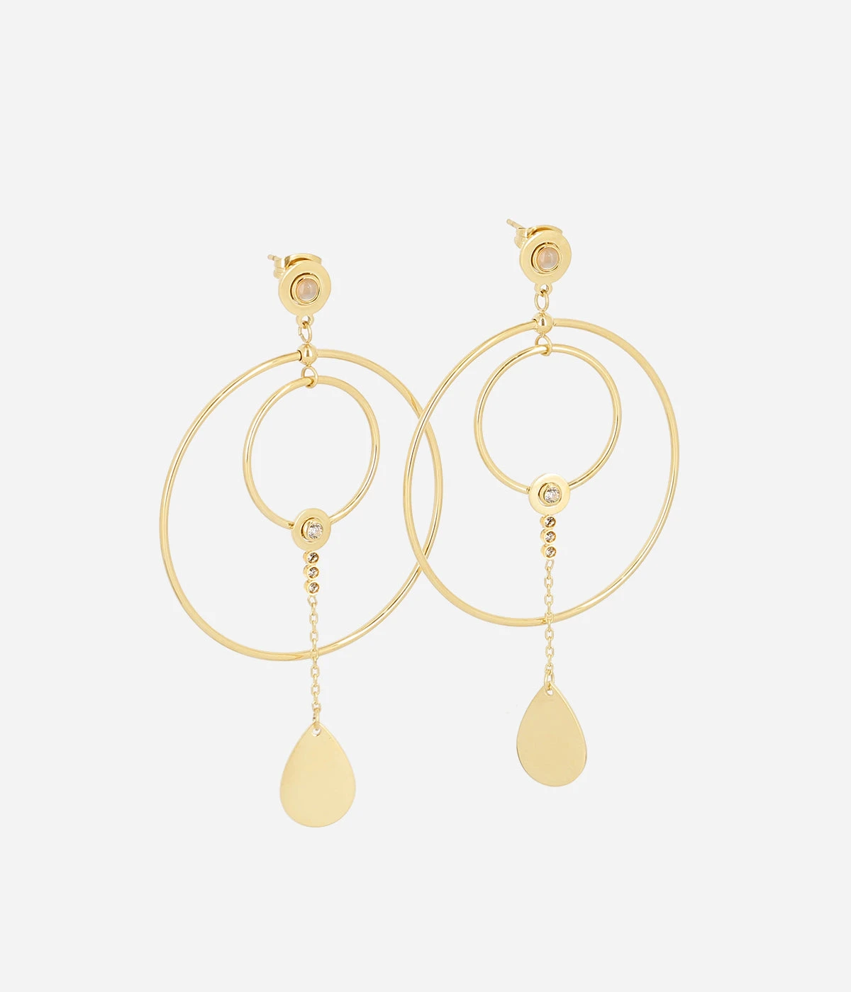 Boucles D'oreilles Rym (Acier Doré) 5 Boucles D'oreilles Rym (Acier Doré) – Image 3