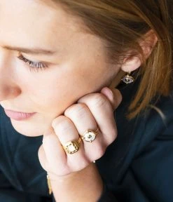 Boucles D'oreilles Burna (Acier Doré) -Zagbijoux Boutique SED20164 01SEL P2