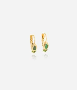 Boucles D'oreilles Cruz (Acier Doré) -Zagbijoux Boutique SED20182 01GRN WEB
