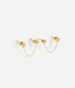 Boucles D'oreilles Romy (Acier Doré)