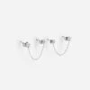 Boucles D'oreilles Rome (Acier) -Zagbijoux Boutique SEL13635 00WHT WEB