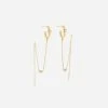 Boucles D'oreilles Fancy (Acier Doré) -Zagbijoux Boutique SEL16736 01WHT WEB
