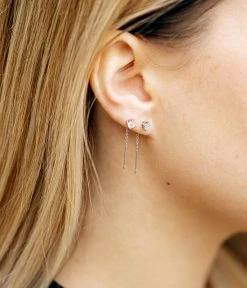 Boucles D'oreilles Doha (Acier) -Zagbijoux Boutique SEL16799 00WHT P1