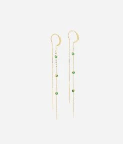 Boucles D'oreilles Bright (Acier Doré) -Zagbijoux Boutique SEL18147 01GRN WEB