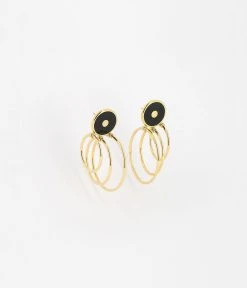 Boucles D'oreilles Sven (Acier Doré)