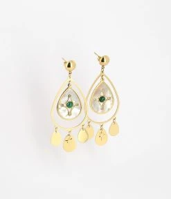 Boucles D'oreilles Médicis (Acier Doré)
