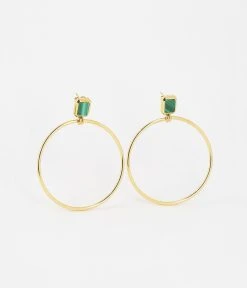 Boucles D'oreilles Omonia (Acier Doré) -Zagbijoux Boutique SEL18336 01GRN WEB