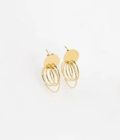 Boucles D'oreilles Oaken (Acier Doré)