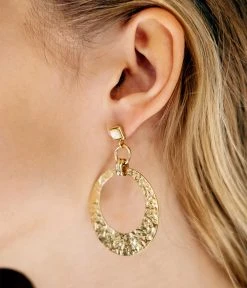 Boucles D'oreilles Sia (Acier Doré) -Zagbijoux Boutique SEL18407 01SEL P
